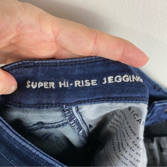 American Eagle Super Stretch Super Hi-Rise Jegging Dark Wash Denim Jeans 4 Short - Picture 5 of 5